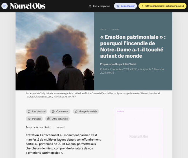 guillaume nedellec publication lobs notre dame de paris